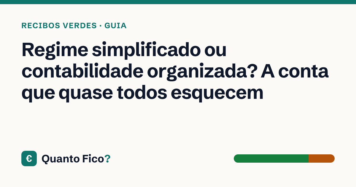 Regime simplificado ou contabilidade organizada? A conta que quase todos esquecem · Quanto Fico?